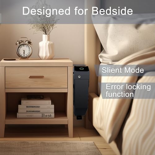 Biometric Handgun Safe for Nightstand or Vehicle
