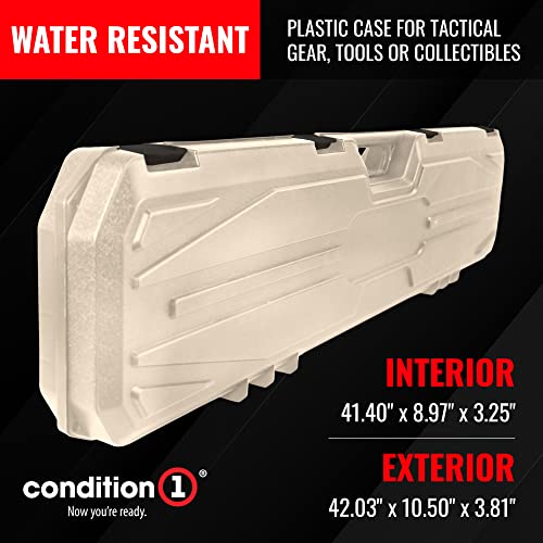 42” Economy Hard Gun Case with Foam, Desert Tan