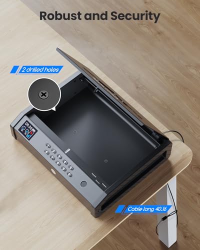 MOLICAR Biometric Gun Safe with LCD for 2 Guns