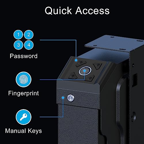 Biometric Handgun Safe for Nightstand or Vehicle