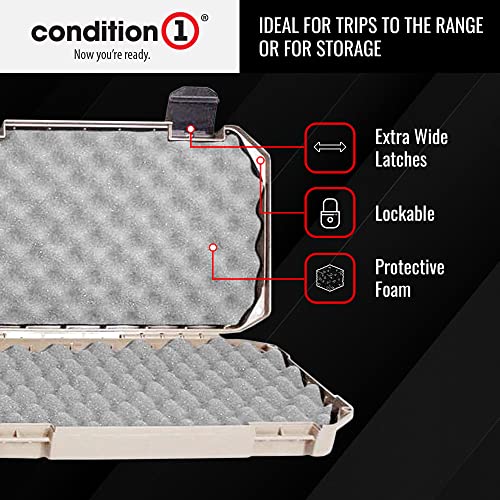 42” Economy Hard Gun Case with Foam, Desert Tan