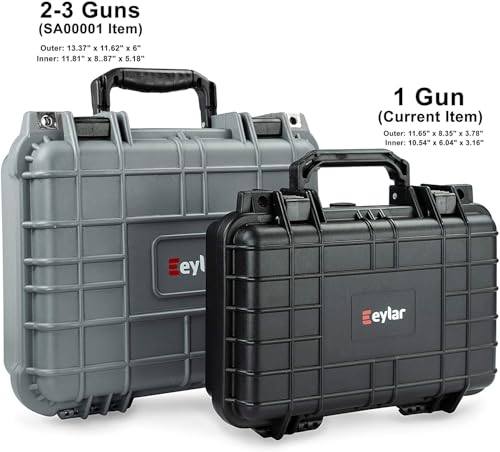 Tactical Hard Gun Case, Water & Shock Proof, TSA Approved