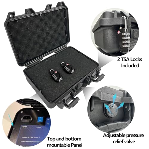 Lockable Hard Shell Handgun Case with Foam