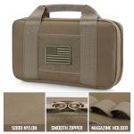 LIVANS Padded Tactical Double Pistol Case