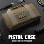 LIVANS Padded Tactical Double Pistol Case