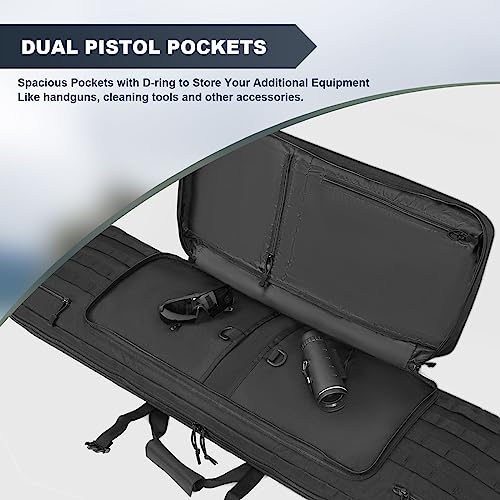 Soft Rifle Case 42 Inch Double Backpack Gun Bag