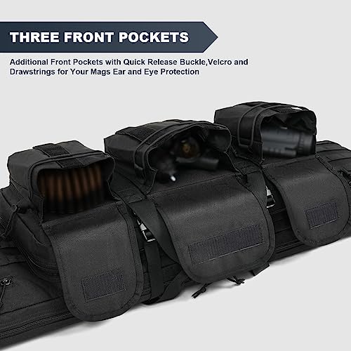 Soft Rifle Case 42 Inch Double Backpack Gun Bag