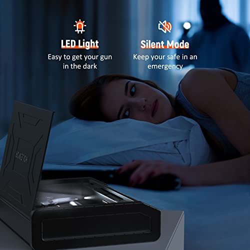 Biometric Gun Safe for 2 Pistols - Portable