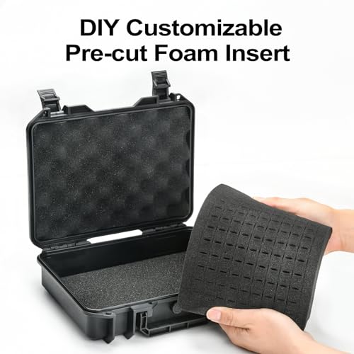 LOTOCASE Tactical Hard Gun Case with Foam Insert