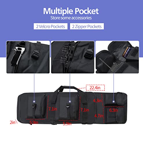 RUBY.Q Tactical Long Rifle Backpack – 46" Black