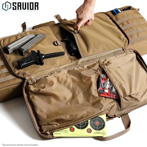 Savior Equipment Tactical Double Rifle Pistol Gun Bag