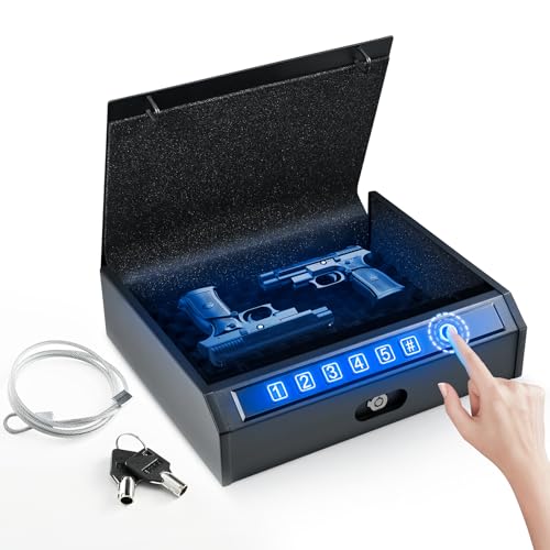 ADIMO Biometric Gun Safe with Quick Access Options