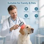 Red & Near Infrared Light Therapy Wand with Stand