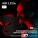 LED Face Mask Light Therapy with 4 Modes