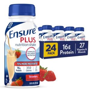 Ensure Plus Strawberry Nutrition Shake - 24 Pack