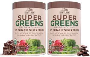 Chocolate Super Greens Drink Mix, 40 Servings