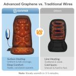 Comfier Heated Vibration Back Massager Seat Cushion