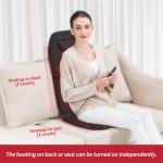 Comfier Heated Vibration Back Massager Seat Cushion