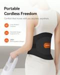 Portable Heating Pad with Massager for Back Relief