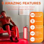 BestQool Red Light Therapy Panel with 4 Wavelengths