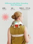 Cordless SKG Neck Massager with Heat for Pain Relief