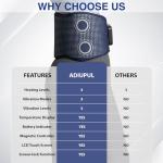 Cordless Back Massager Belt with Red Light Therapy