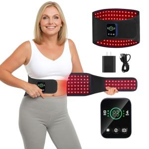 Cordless Red Light Therapy Belt with Massage & Heat