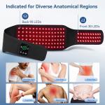 Cordless Red Light Therapy Belt with Massage & Heat