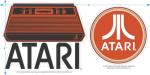 Atari Retro Logo T-Shirt & Stickers Set
