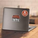 Atari Retro Logo T-Shirt & Stickers Set
