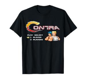 Contra Pixel Warrior Retro Gaming T-Shirt