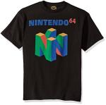 Nintendo Boys 64 N64 Logo Graphic T-Shirt T Shirt, Black, Large US
