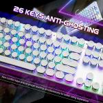 Retro Typewriter Mechanical Gaming Keyboard - RGB