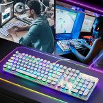 Retro Typewriter Mechanical Gaming Keyboard - RGB