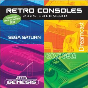 Retro Gaming Systems 2025 Wall Calendar