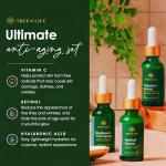Tree of Life Beauty Facial Skin Care Set, Brightening, Firming, Hydrating, Dry Face, Dermatologist Tested - Trio Power Kit, Vitamin C, Retinol and Hyaluronic Acid, 3 count of 1 Fl Oz