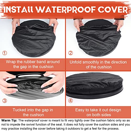 WarBull 360-Degree Swivel Bucket Seat Cushion