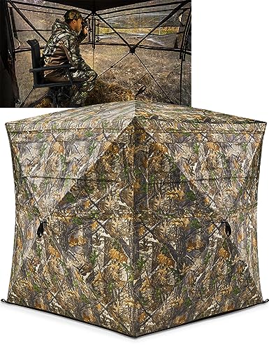 TIDEWE Portable Camouflage Hunting Blind for 2-3