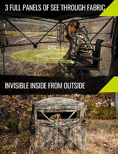 TIDEWE Portable Camouflage Hunting Blind for 2-3