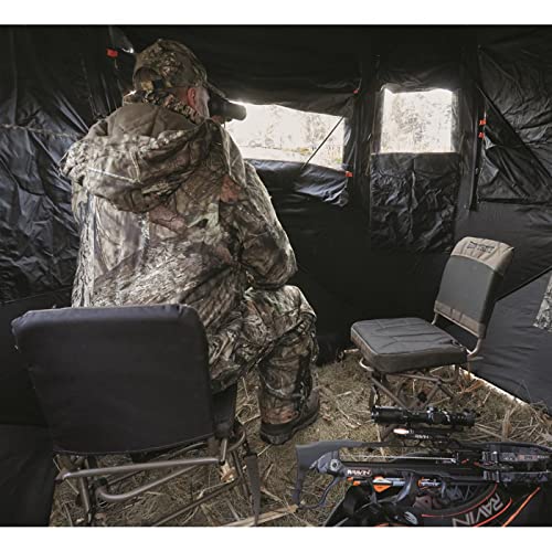 Huntrite 360 Swivel Folding Hunting Chair, Black