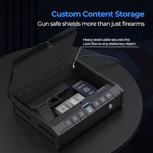 ONNAIS IRON SE Biometric Handgun Safe with Keypad
