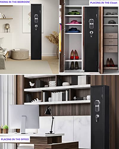 Digital Rifle Safe with Quick Access and Shelf