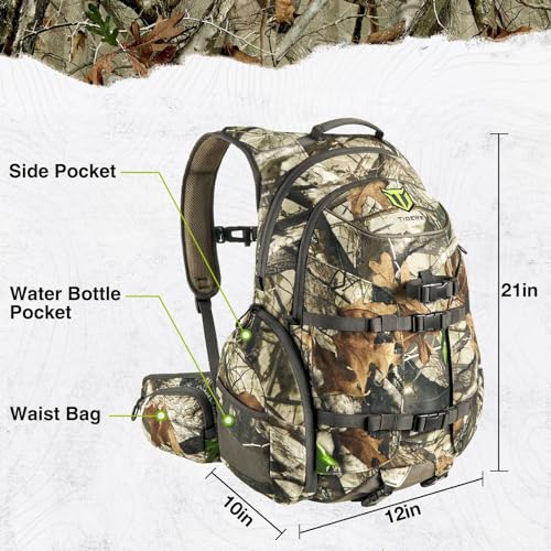 Waterproof Camo Hunting Backpack with Rain Cover