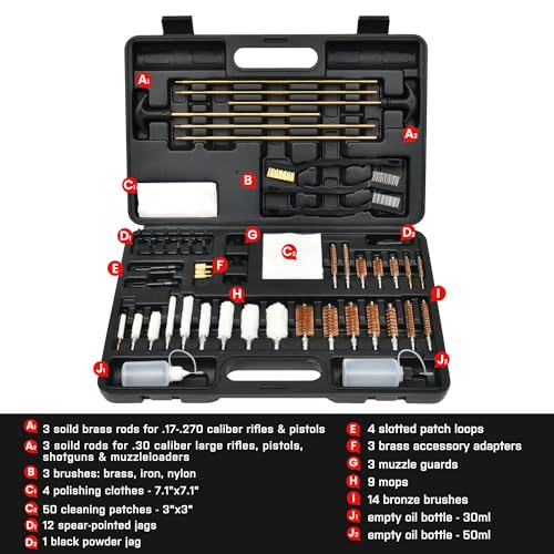GLORYFIRE Universal Gun Cleaning Kit - Portable and Travel-Friendly