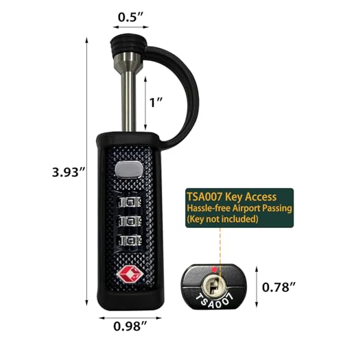 TSA Approved Gun Case Lock - Cut-Proof Padlock