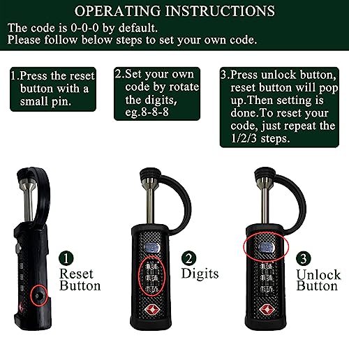TSA Approved Gun Case Lock - Cut-Proof Padlock