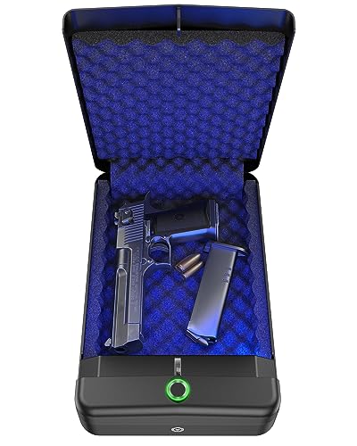 Compact Biometric Handgun Safe for Quick Access