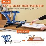 VEVOR 4 Color Rotating Screen Printing Machine