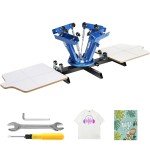 4 Color 2 Station Screen Printing Machine