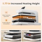HTVRONT Auto Heat Press Machine - White